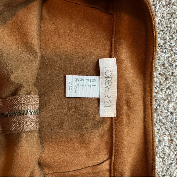 Forever 21 brown suede zipper skirt - Picture 2 of 3